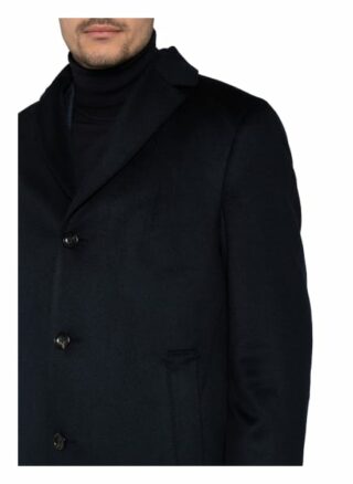EDUARD DRESSLER Ruben Cashmere-Mantel Herren, Blau