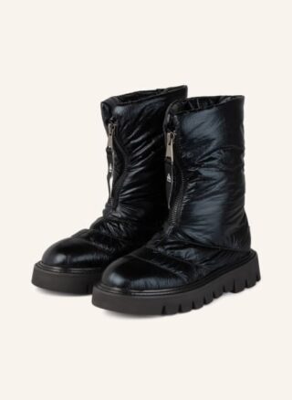 ELENA IACHI Aki Tubo Biker Boots Damen, Schwarz