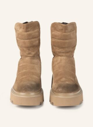 ELENA IACHI Boots Boterot Biker Boots Damen, Beige