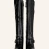 ELVIO ZANON Overknee-Stiefel Damen, Schwarz