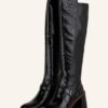 ELVIO ZANON Overknee-Stiefel Damen, Schwarz