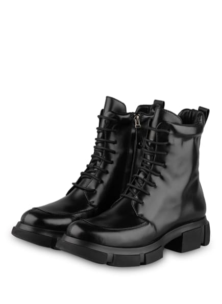ELVIO ZANON Schnürboots Damen, Schwarz ELVIO ZANON Schnürboots Damen, Schwarz