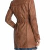 ESPRIT 014EE1G008 Ledermantel Damen, Braun