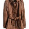 ESPRIT 014EE1G008 Ledermantel Damen, Braun