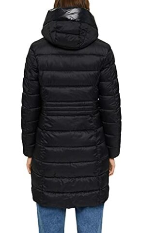 ESPRIT 071EE1G324 Steppmantel Damen, Schwarz