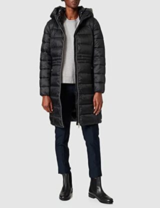 ESPRIT 071EE1G324 Steppmantel Damen, Schwarz