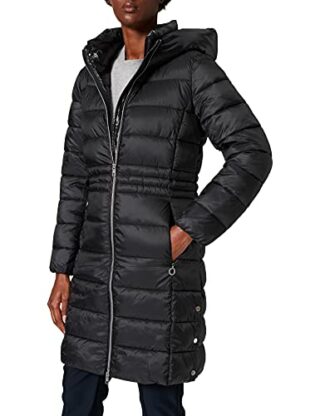 ESPRIT 071EE1G324 Steppmantel Damen, Schwarz