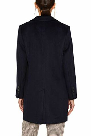 ESPRIT 089Eo1G010 Wollmantel Damen, Blau