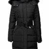 ESPRIT 090EE1G305 Steppmantel Damen, Schwarz
