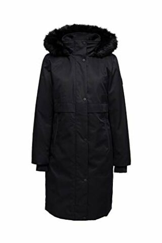 ESPRIT 090EE1G311 Mantel Damen, Schwarz
