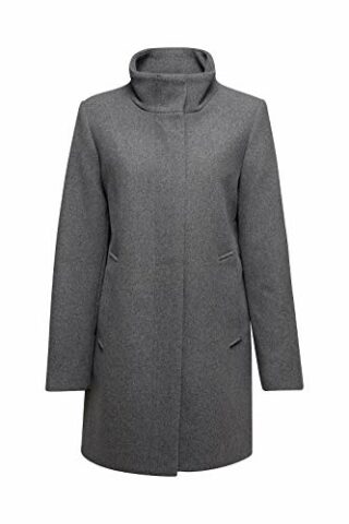 ESPRIT 090EE1G336 Mantel Damen, Grau