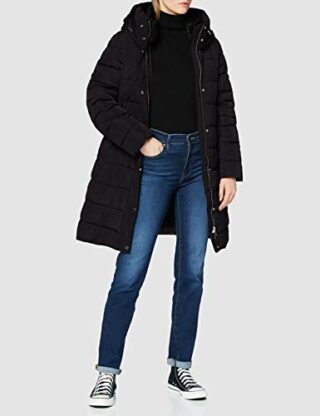 ESPRIT 090EO1G344 Steppmantel Damen, Schwarz