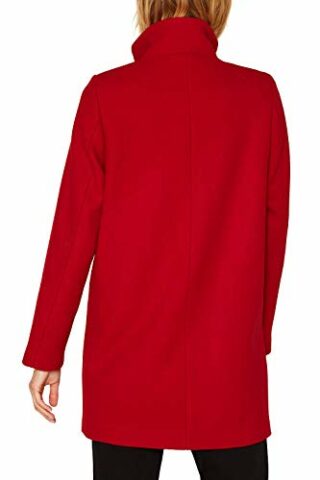ESPRIT 099Ee1G014S Wollmantel Damen, Rot