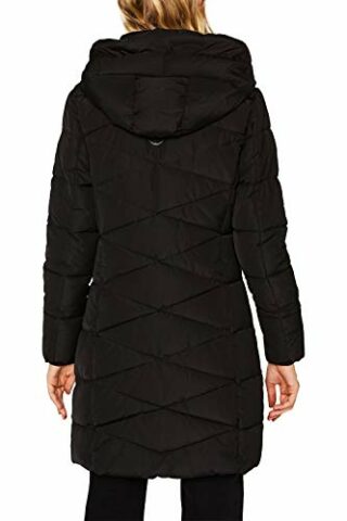 ESPRIT 099Ee1G027 Steppmantel Damen, Schwarz