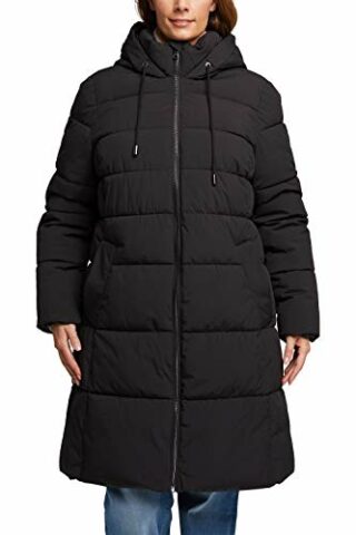 ESPRIT 100EE1G316 Steppmantel Damen, Schwarz