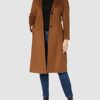 ESPRIT 100EO1G302 Wollmantel Damen, Braun
