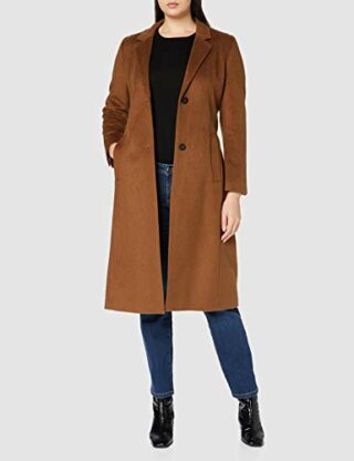 ESPRIT 100EO1G302 Wollmantel Damen, Braun