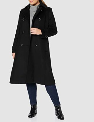 ESPRIT 100EO1G326 Mantel Damen, Schwarz