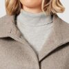 ESPRIT 991EO1G311 Wollmantel Damen, Grau