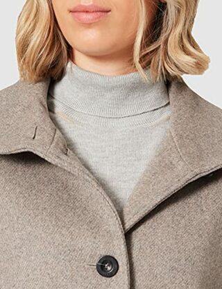 ESPRIT 991EO1G311 Wollmantel Damen, Grau