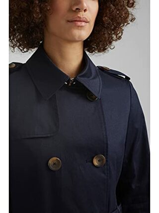 ESPRIT Trenchcoat Damen, Schwarz
