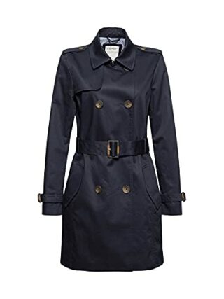 ESPRIT Trenchcoat Damen, Schwarz
