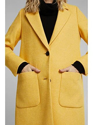 ESPRIT Wollmantel Damen, Gelb