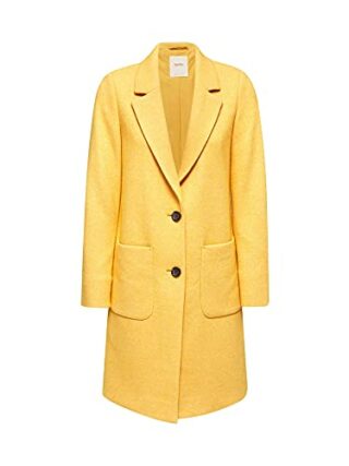 ESPRIT Wollmantel Damen, Gelb