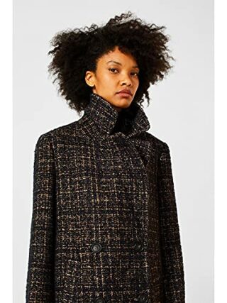 ESPRIT Wollmantel Damen, Schwarz