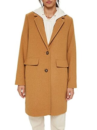 ESPRIT Wollmantel Damen, Schwarz