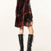 ETRO Samtkleid Damen, Schwarz