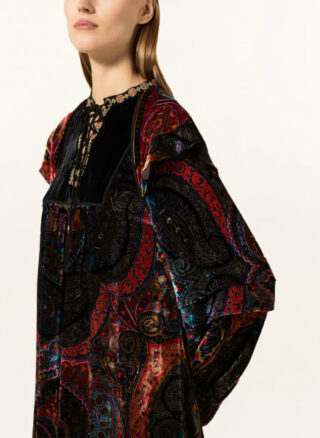 ETRO Samtkleid Damen, Schwarz