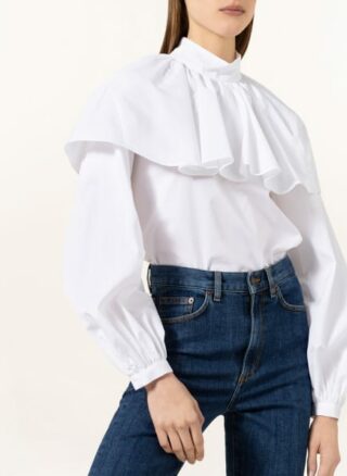 EVA MANN Clara Blusenshirt Damen, Weiß