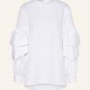 EVA MANN Eva Blusenshirt Damen, Weiß