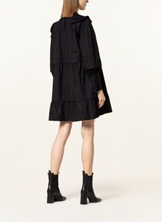 EVA MANN Hanne Kleid in A-Linie Damen, Schwarz