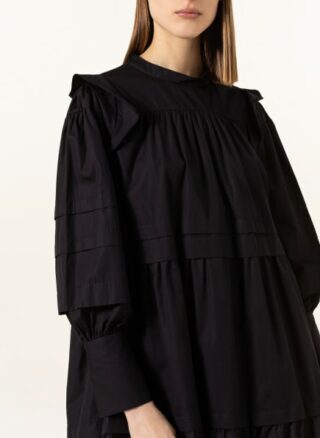 EVA MANN Hanne Kleid in A-Linie Damen, Schwarz