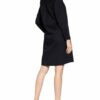 Emily Hemdblusenkleid Damen, Schwarz