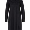 Emily Hemdblusenkleid Damen, Schwarz