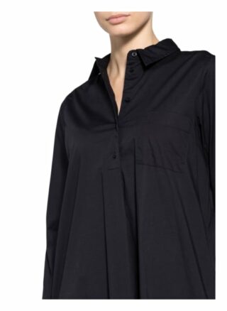 Emily Hemdblusenkleid Damen, Schwarz