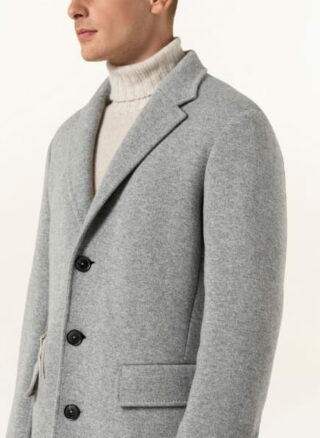 Ermenegildo Zegna Cashmere-Mantel Herren, Grau