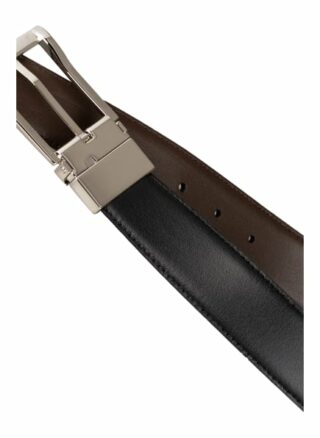 Ermenegildo Zegna Ledergürtel Herren, Schwarz