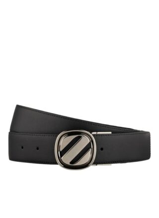 Ermenegildo Zegna Ledergürtel Herren, Schwarz