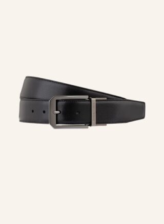 Ermenegildo Zegna Ledergürtel Herren, Schwarz