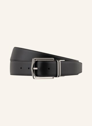 Ermenegildo Zegna Ledergürtel Herren, Schwarz
