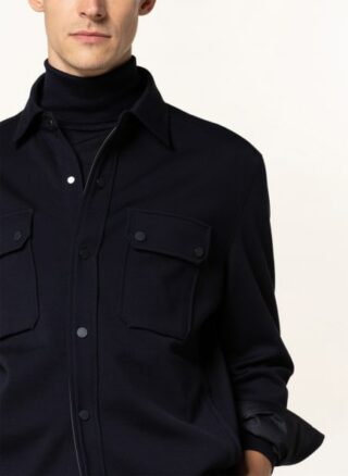 Ermenegildo Zegna Overshirt Herren, Blau