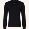 Ermenegildo Zegna Pique-Poloshirt Herren, Schwarz
