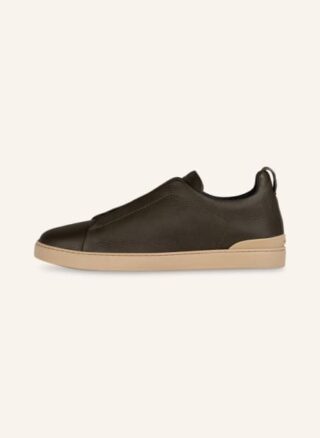 Ermenegildo Zegna Triple Stitch Sneaker Herren, Braun