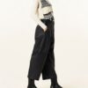 Esprit Leder-Culotte Damen, Schwarz