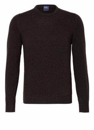 FEDELI Argentina Cashmere-Pullover Herren, Braun