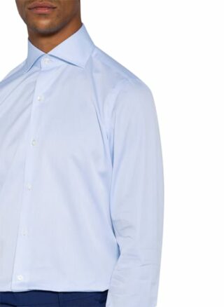 FINAMORE 1925 Napoli Business-Hemd Herren, Blau
